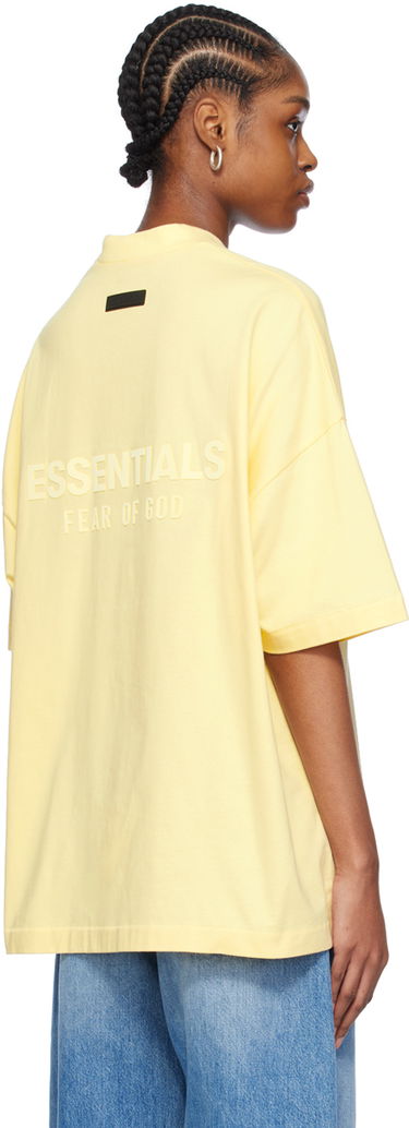 Тениска Fear of God ESSENTIALS V-Neck T-Shirt Жълто | 125SP244211F, 2
