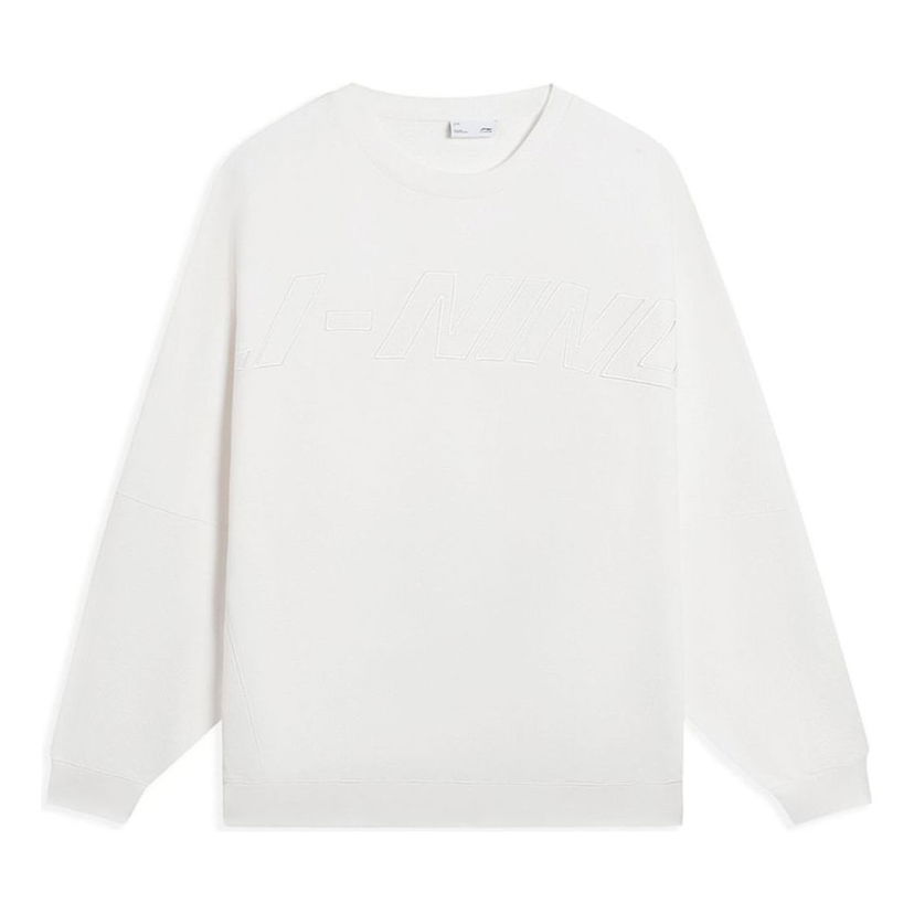 Суитчър Li-Ning Logo Print Classic Pullover Бяло | AWDS927-2