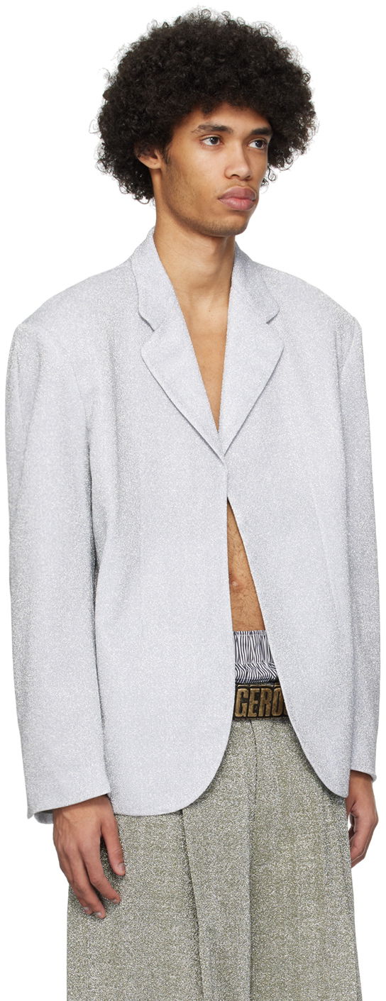 Яке ERL ERL Metallic Blazer Сиво | ERL08J309, 1