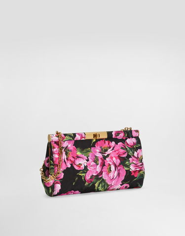 Дамска чанта Dolce & Gabbana Dolce & Gabbana Marlene Floral Print Clutch Черно | BB7672A6N03HN5KR, 2