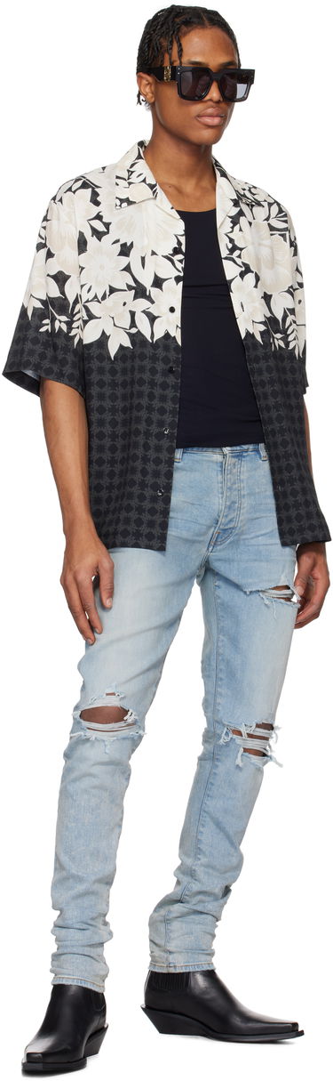 Дънки AMIRI AMIRI MX1 Distressed Slim Jeans Синьо | AMDNSY1148, 3