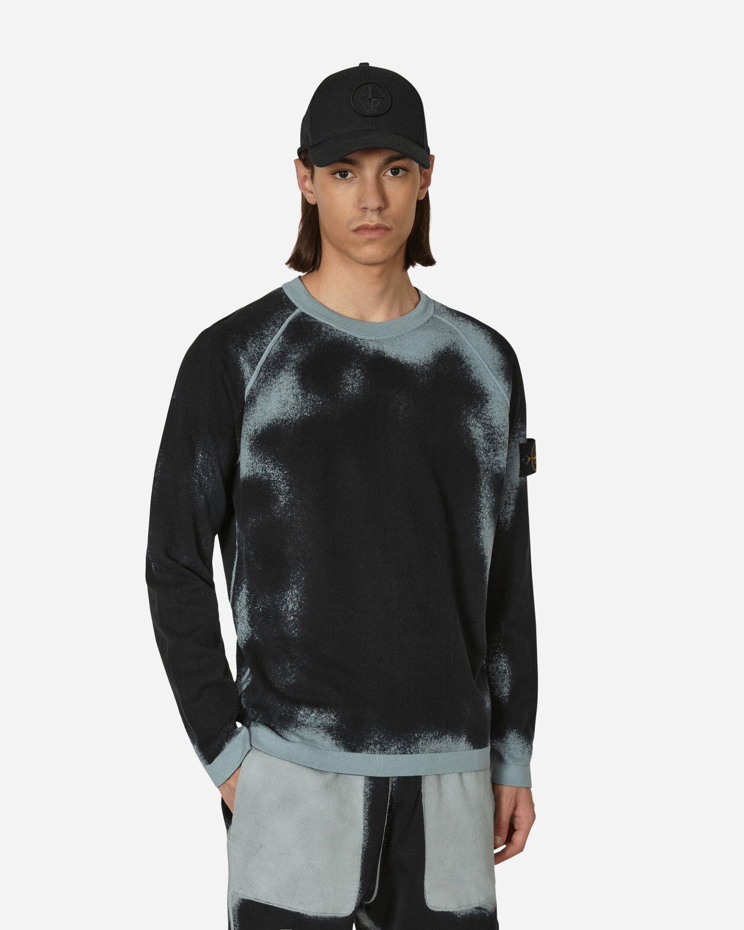 Пуловер Stone Island Hand Sprayed Airbrush Treatment Crewneck Sweater Черно | MO7815525D9 V0041, 0