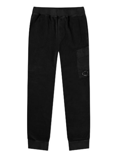 Спортни панталони C.P. Company Reverse Brushed & Emerized Fleece Sweatpants Черно | 15CMSP273A-006614G-999