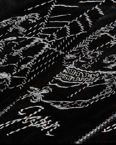 Яке бомбър Neighborhood Velvet Tokyo Japan Souvenir Jacket Черно | 252AQNH-JKM03 BLACK, 6