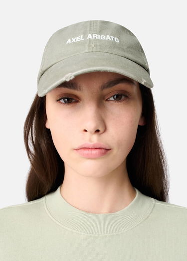 Шапка с козирка AXEL ARIGATO Distressed Embroidered Baseball Cap Бежово | X0101013, 4