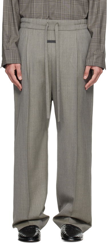 Панталони Fear of God Virgin Wool Drawstring Straight Trousers Сиво | FG25FW65-650HWH-292, 0