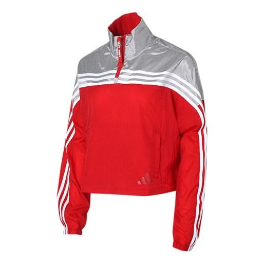 Ветровка adidas Originals Urban Anorak Tatting Stitching Jacket Червено | GJ9021