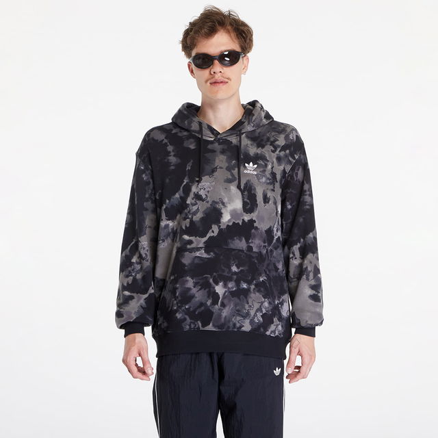 Tie-Dyed Hoodie Black Camo