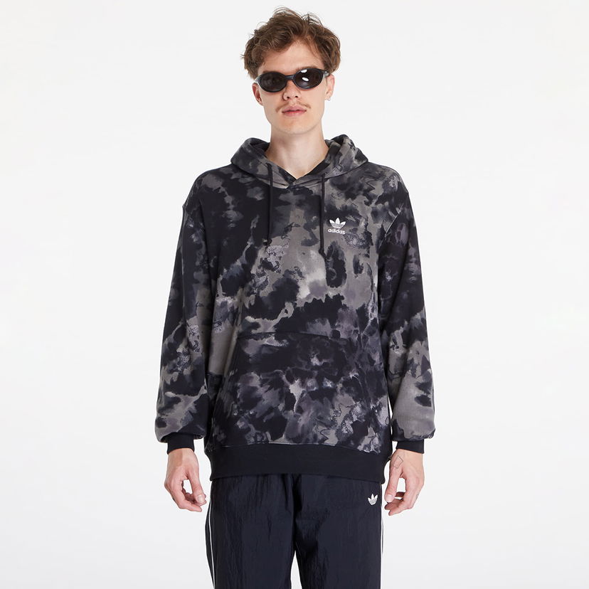 Суитчър adidas Originals Tie-Dyed Hoodie Black Camo Черно | IZ2508