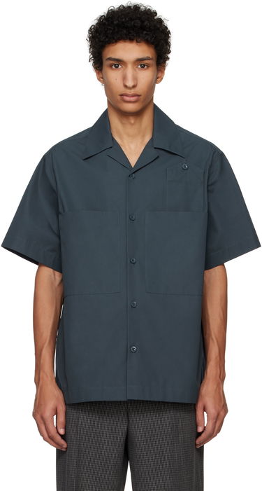 Риза Jil Sander Jil Sander Heavyweight Camp Collar Shirt Зелено | J22DL0291_J45002, 0