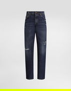 Dolce & Gabbana Loose Fit Distressed Denim Jeans
