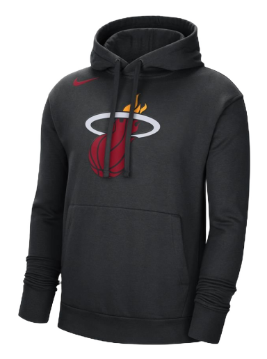 Суитчър Nike NBA Miami Heat Fleece Pullover Hoodie Черно | DN8635-010