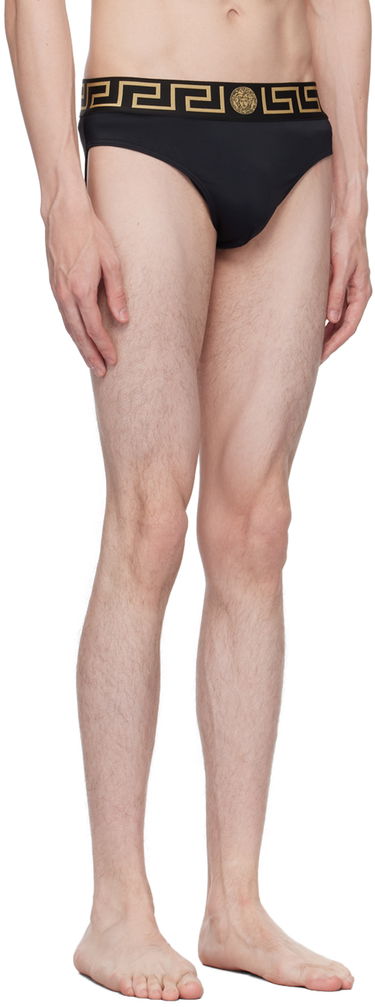 Бански Versace Versace Greca Border Swim Briefs Черно | ABU01025_A232185, 1