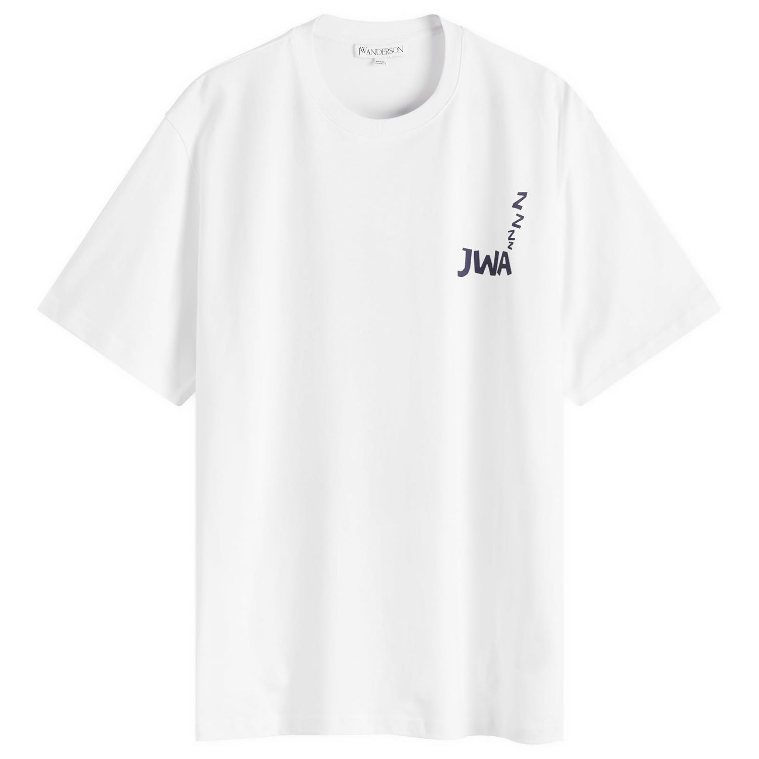 Тениска JW Anderson Back Print T-Shirt White, Size Large Бяло | JT0271-PG1510-001, 0