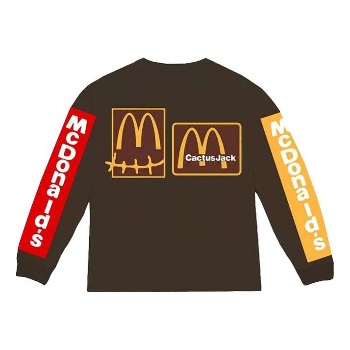 Тениска Cactus Jack by Travis Scott Travis Scott x Cactus Plant Flea Market Long Sleeve T-Shirt Кафяво | TC-281