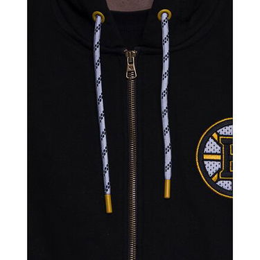 Суитчър '47 Brand NHL Boston Bruins Back Check Morris Full Zip Hood Jet Black Черно | HH001PEMBCM545515JK, 2