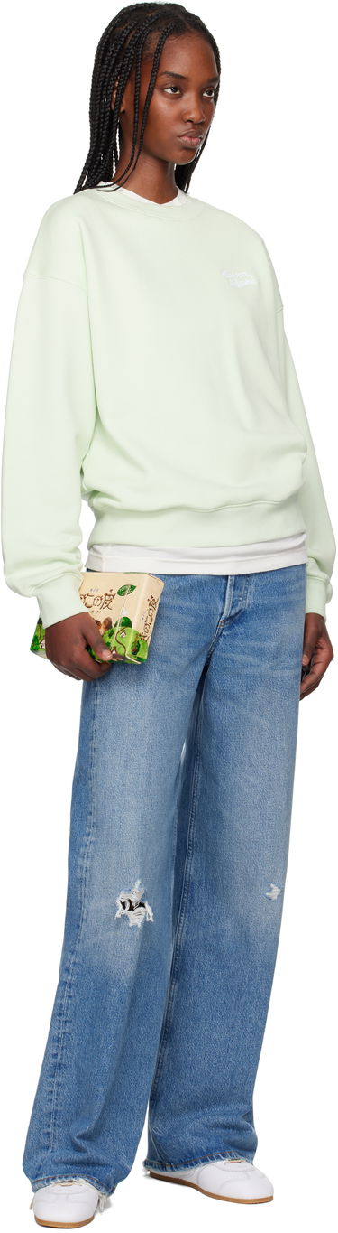 Пуловер MAISON KITSUNÉ Maison Kitsuné Handwriting Comfort Sweatshirt Зелено | MW00314KM0321, 3