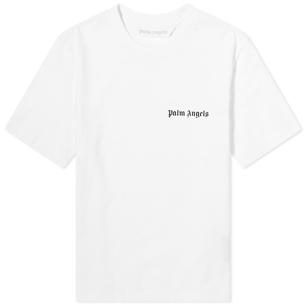Тениска Palm Angels Classic Logo Fitted Tee Бяло | PWAA044C99JER0020110, 0
