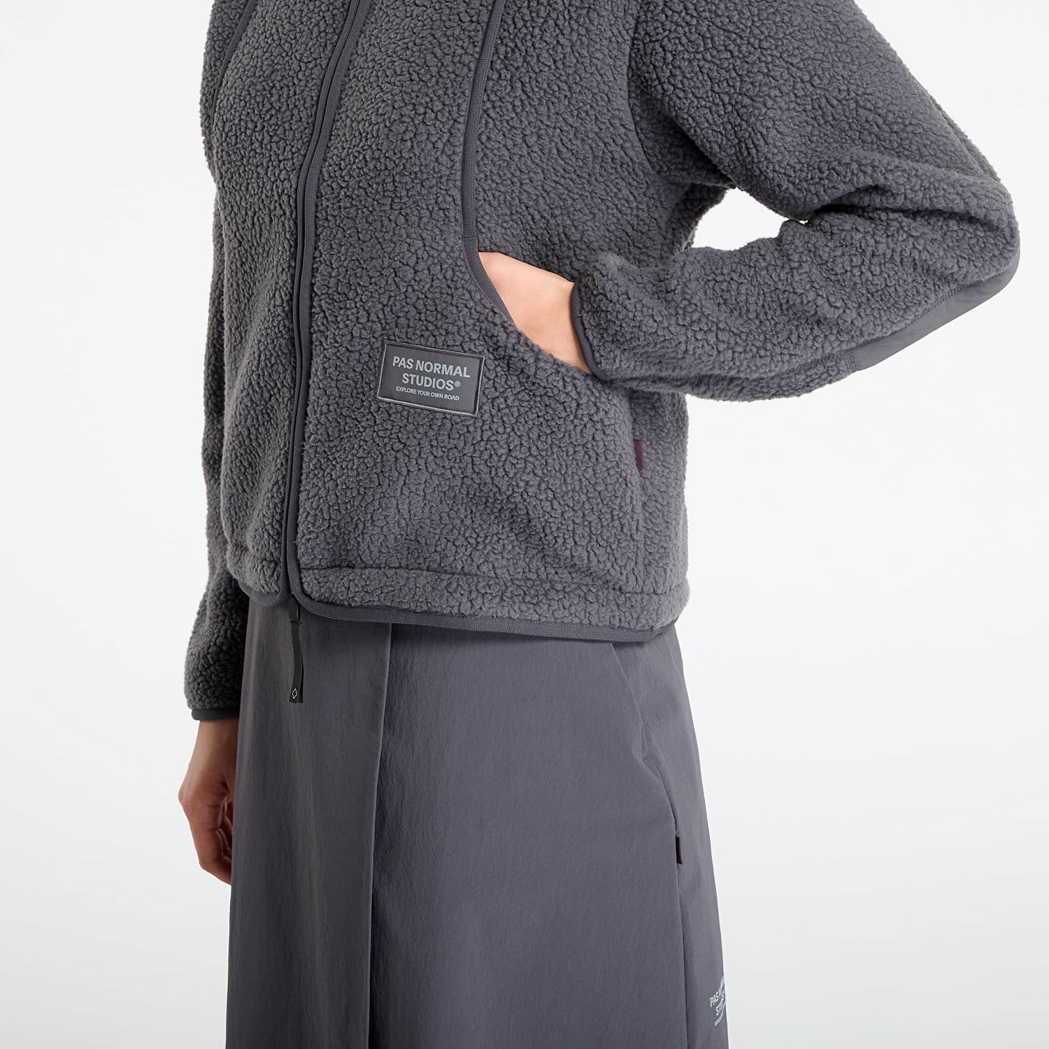Яке Pas Normal Studios Pas Normal Studios Off-Race Pile Fleece Jacket Сиво | WH2005AO-830, 1