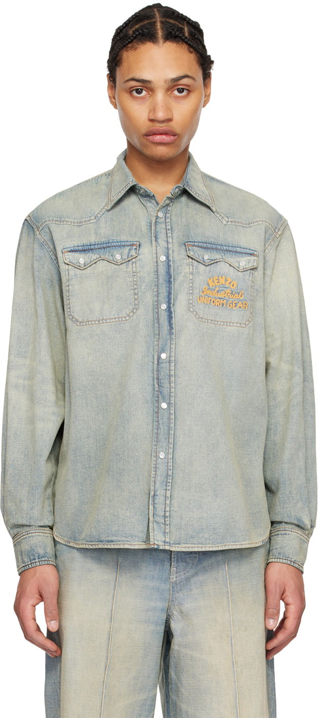 Verdy x Drawn Varsity Denim Shirt