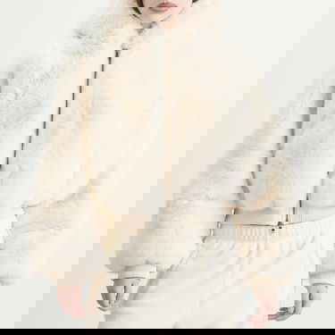 Яке SKIMS Faux Fur Shrunken Hoodie Jacket, Size X-Small Бежово | ZU-ZUP-10048W-EGT, 2