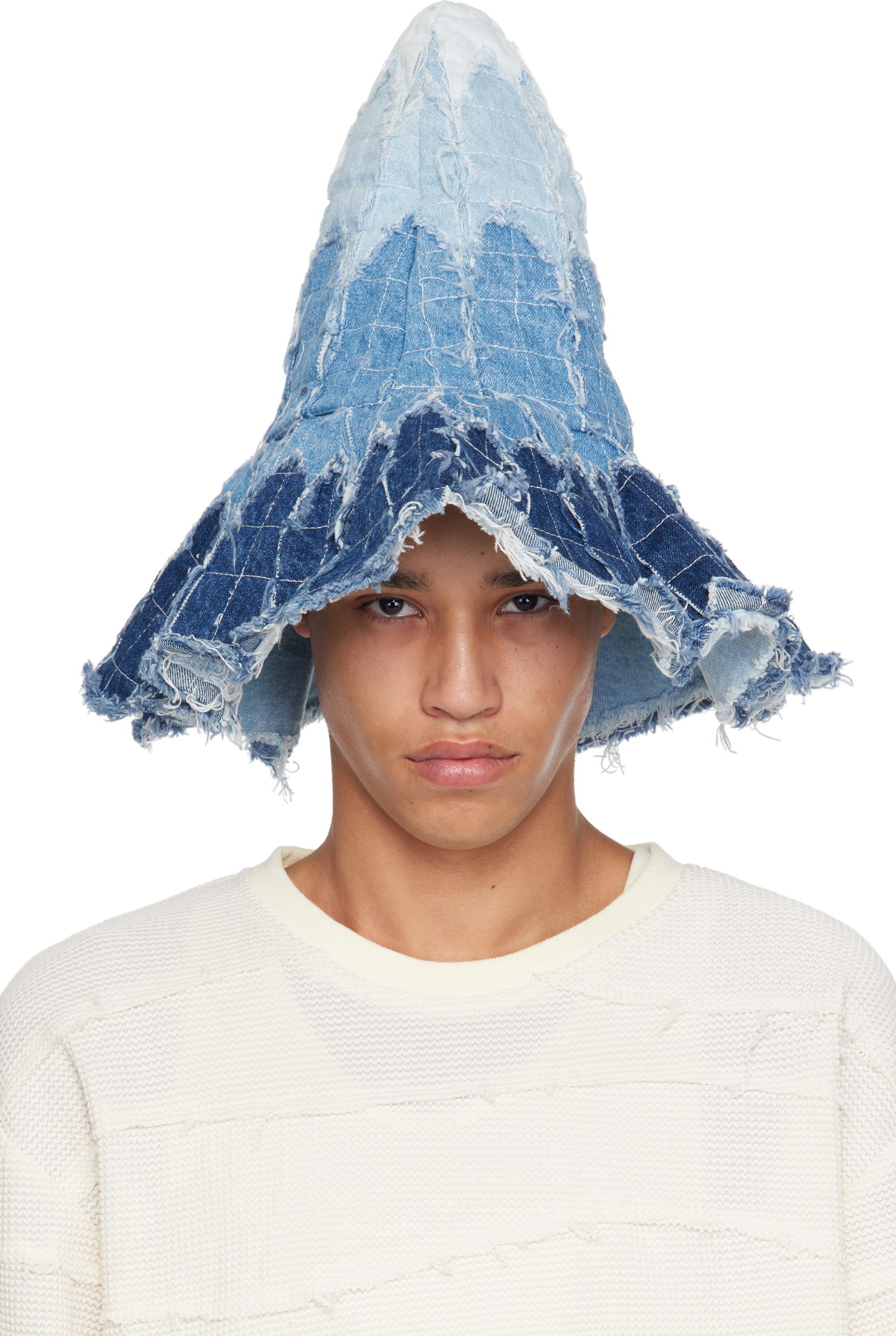 Шапка Who Decides War Who Decides War Highest Point Denim Bucket Hat Синьо | 1341550008SS25, 0