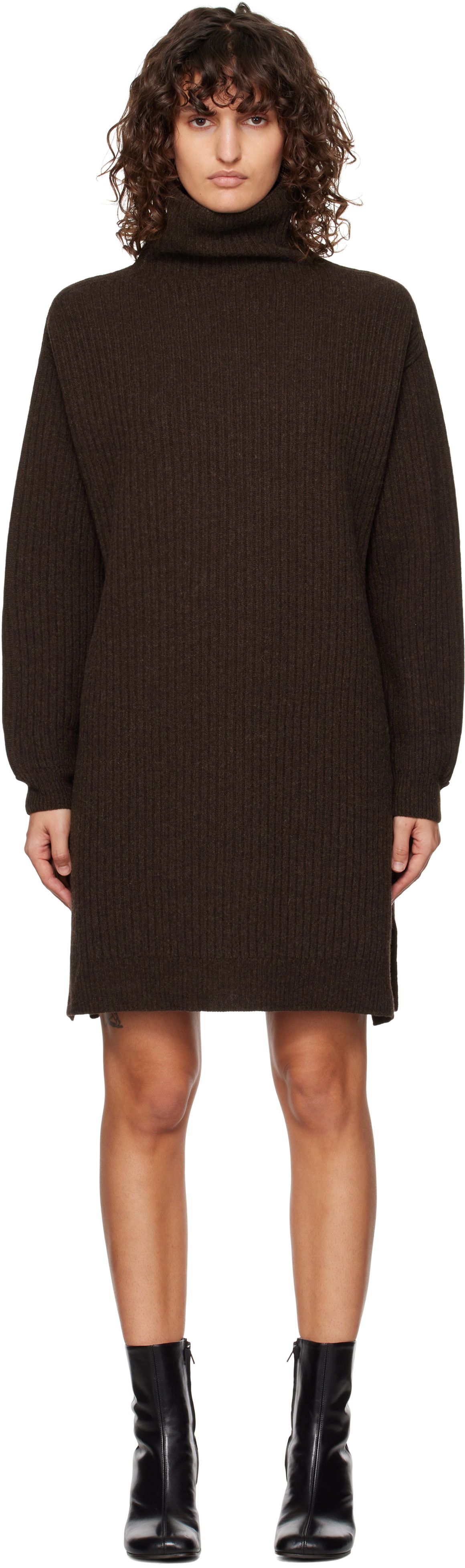 Pокля LEMAIRE Midi Turtleneck Dress Кафяво | DR1089 LK1027, 0