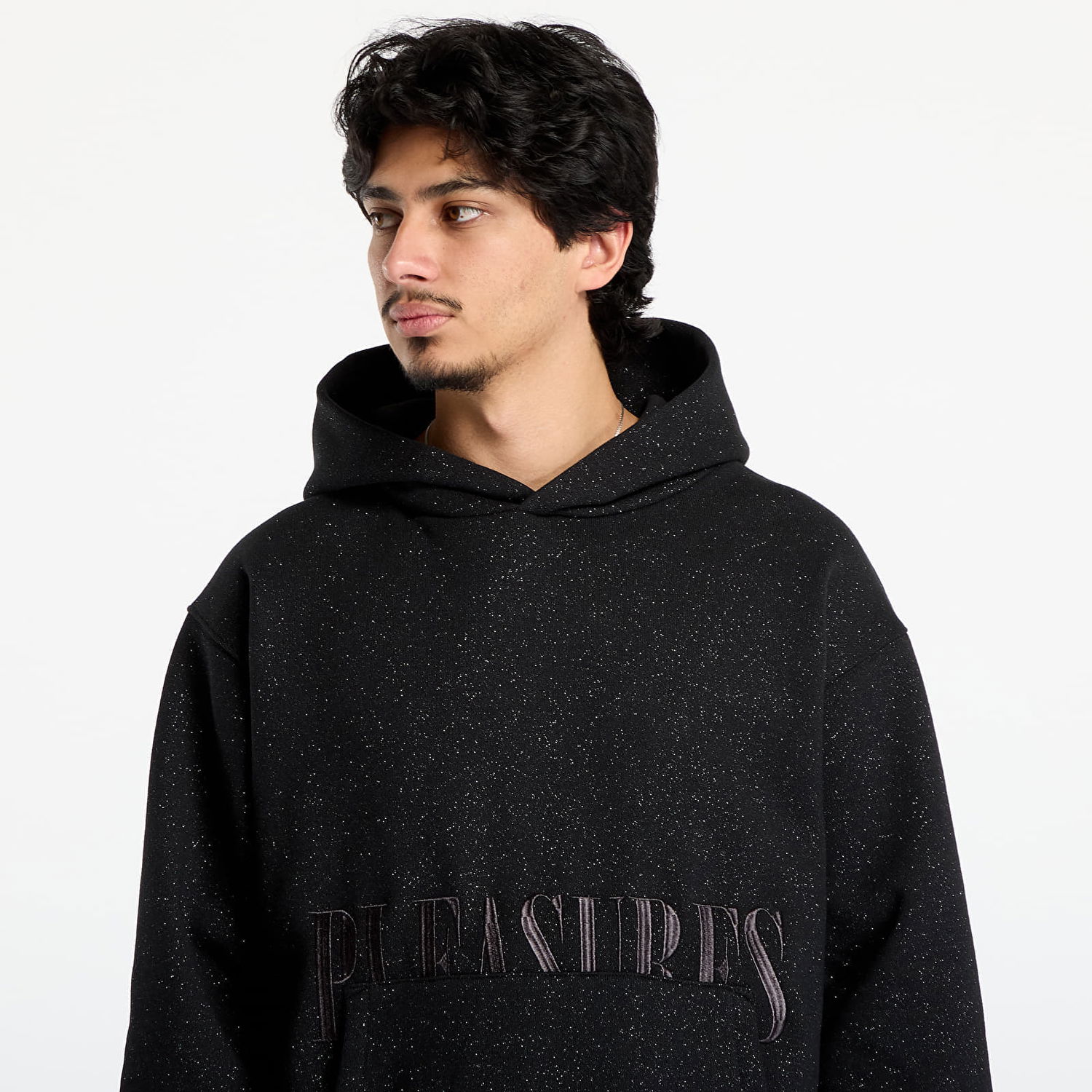 Суитчър Pleasures Starry Onyx Hoodie Черно | P25F027-BLACK, 1