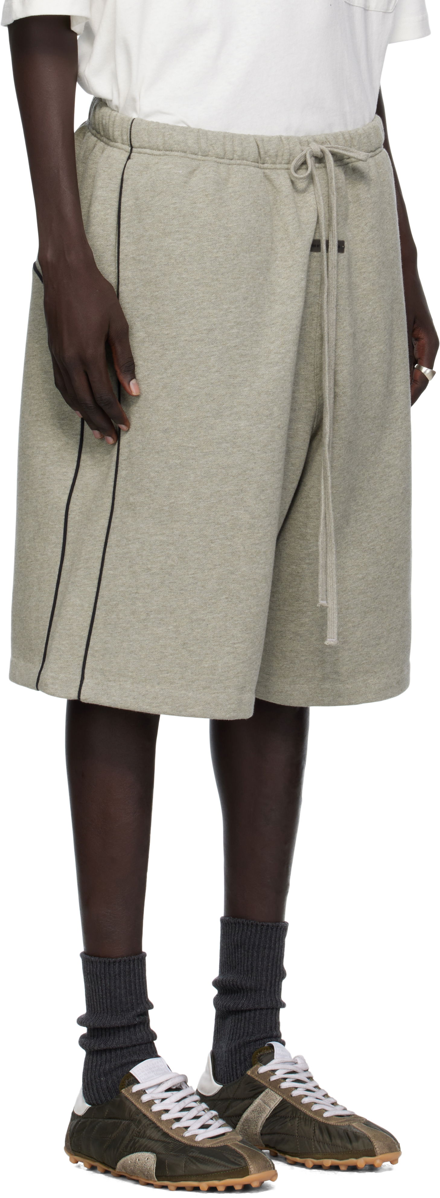 Къси панталони Fear of God Fear of God ESSENTIALS Basketball Jersey Shorts Сиво | 160SP254555F, 1