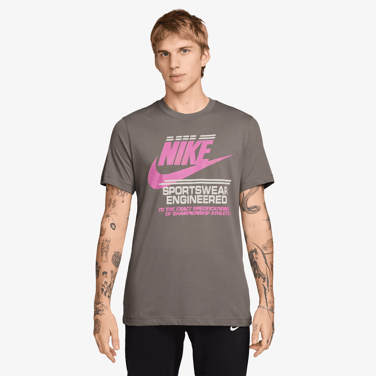 Тениска Nike Sportswear Engineered Futura T-Shirt Сиво | HQ9157-289, 1