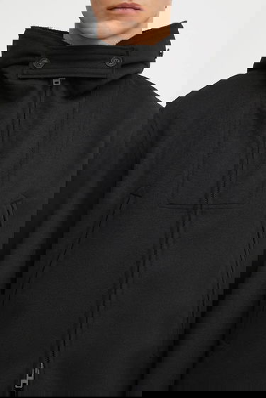 Яке Y-3 Y-3 Bonded Melton Hooded Jacket Черно | JX4821, 4