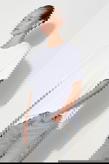 Тениска Samsoe Samsoe Cotton Tee Бяло | F00012400, 4