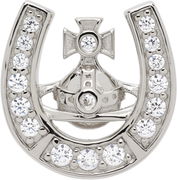 Horace Crystal-Embellished Horseshoe Orb Single Stud Earring