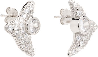 Обеци Collina Strada Collina Strada Trigon Crystal Stud Earrings Металик | XX1087, 1