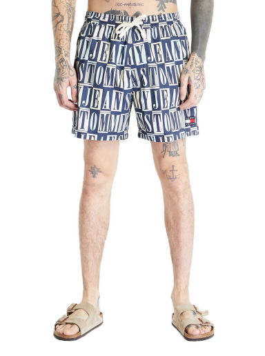 Pastel Camo Poplin Beach Shorts