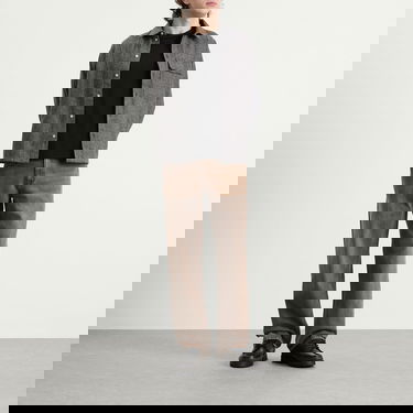 Риза Dime Wool Herringbone Button-Front Overshirt Сиво | DIMEHO259SIL, 4