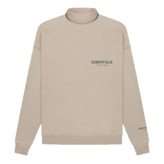 Пуловер Fear of God Essentials Pullover Mockneck Sweatshirt Бежово | FOG-FW21-146, 0