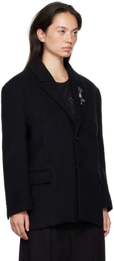 Яке Blumarine Blumarine Bijoux Pin Blazer Черно | A422S083A, 1