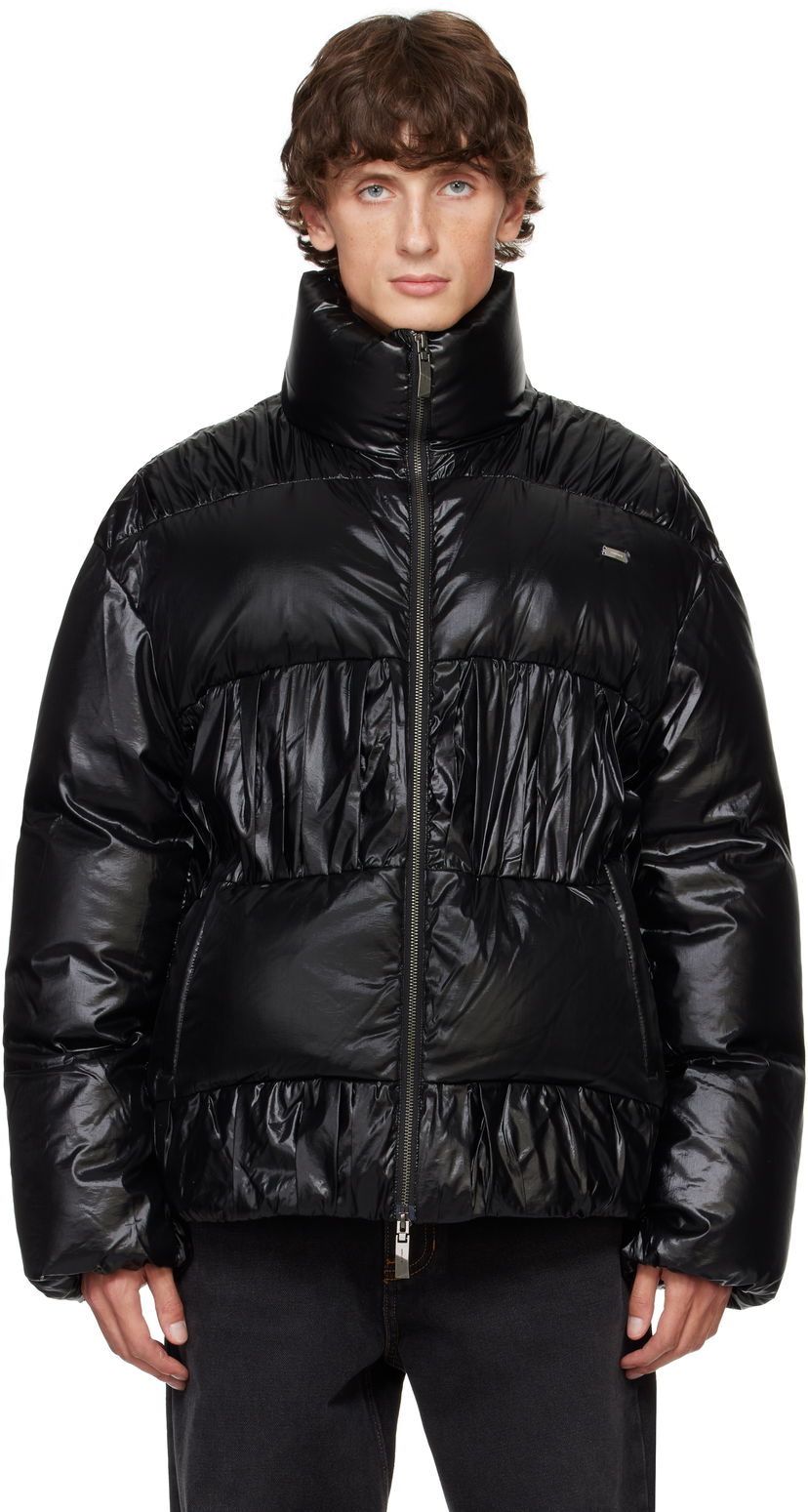 Пухо яке ADER ERROR Gathered Down Jacket Черно | BN01FWDW0101BK