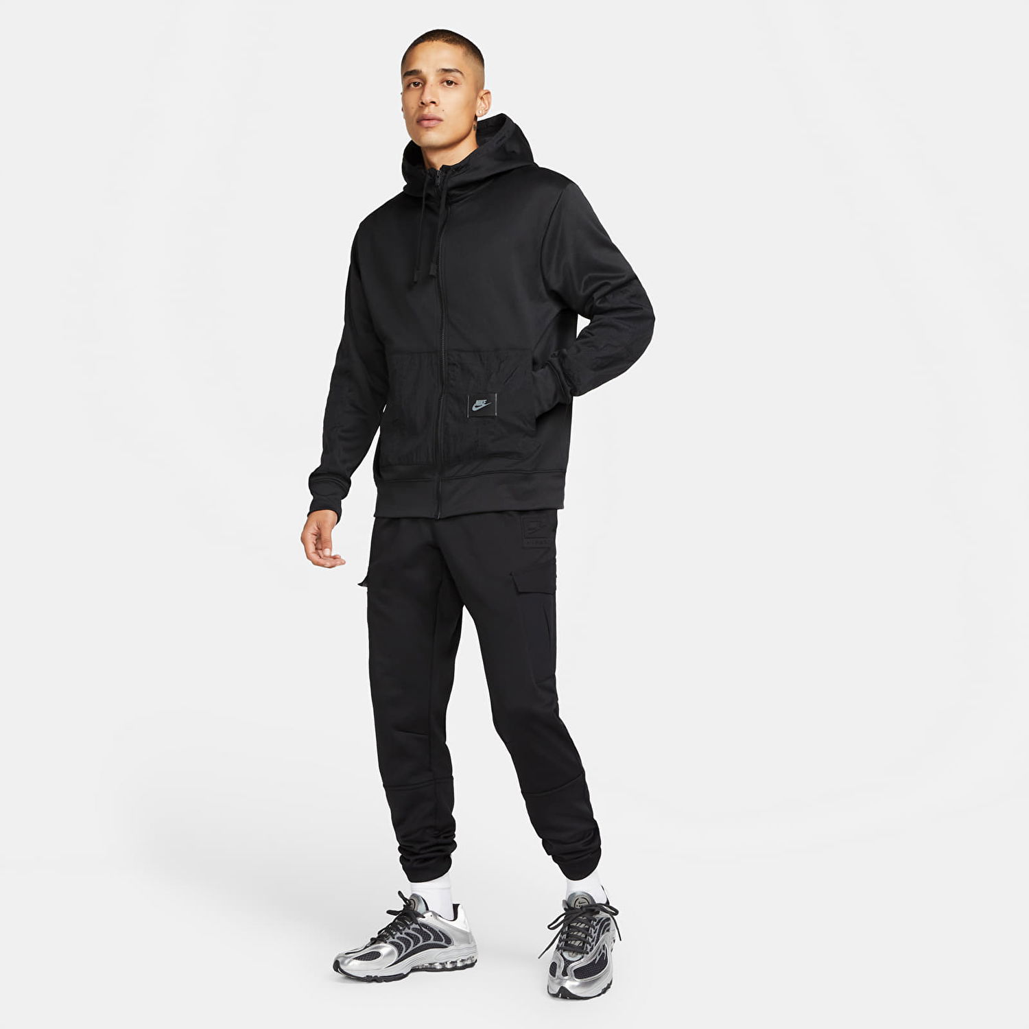 Суитчър Nike Dri-FIT Men's Full-Zip Hoodie Черно | DO2632-010, 0