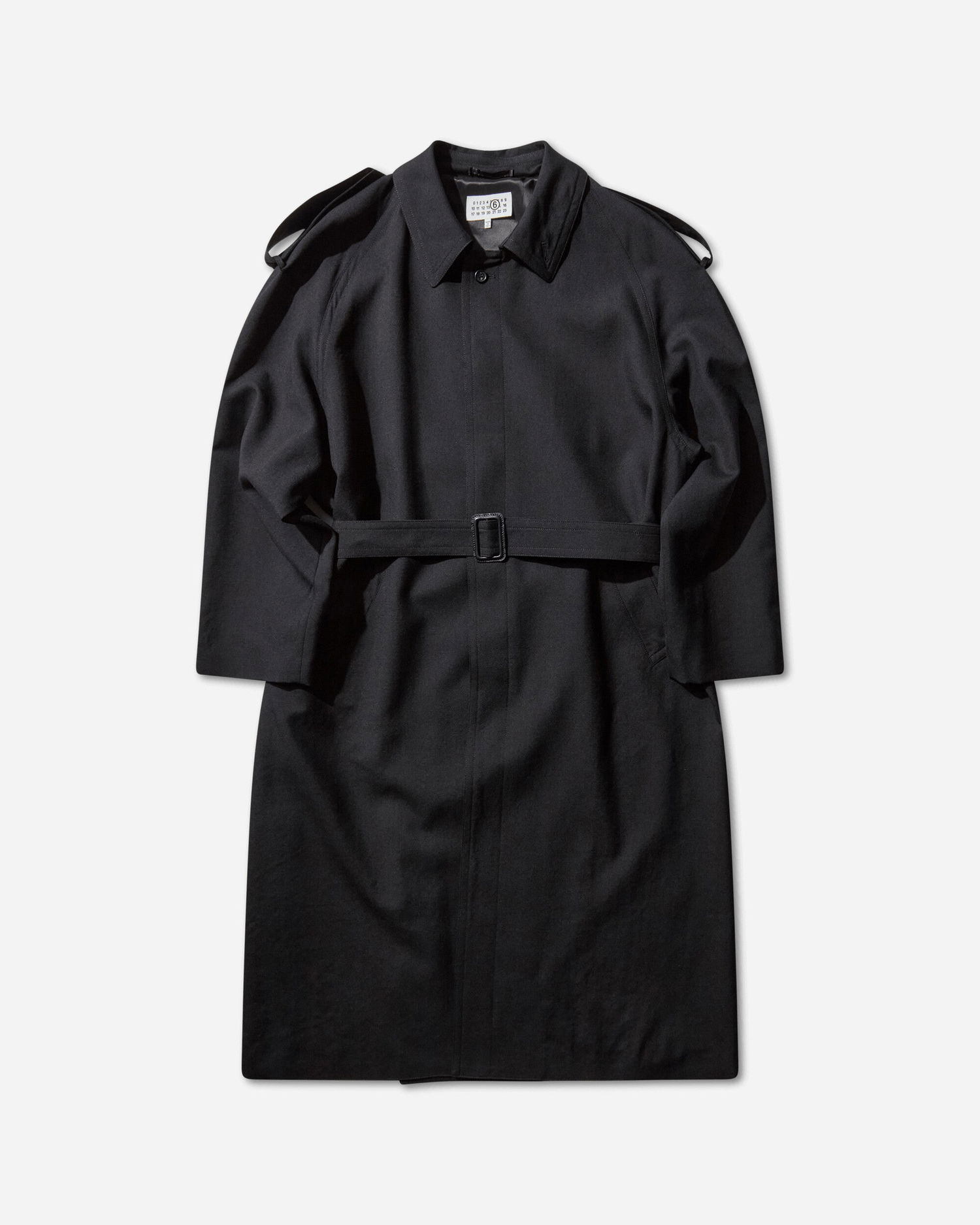 Тренчкот Maison Margiela Wool Trench Coat Черно | SH2AH0013 900, 1