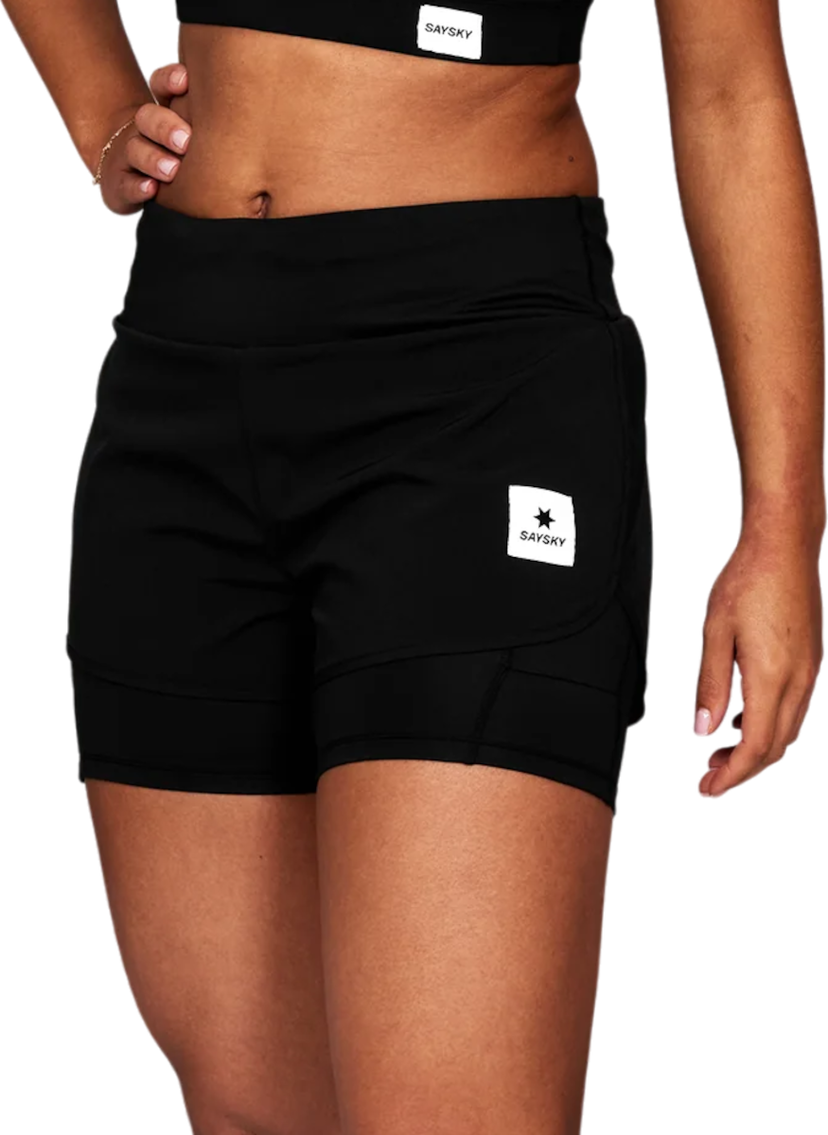 Къси панталони Saysky Saysky Pace 2 in 1 Running Shorts Черно | xwrsh23c901