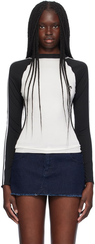 Тениска Miaou Miaou Madeline Long Sleeve T-Shirt Бяло | 7126TJBBLK, 0