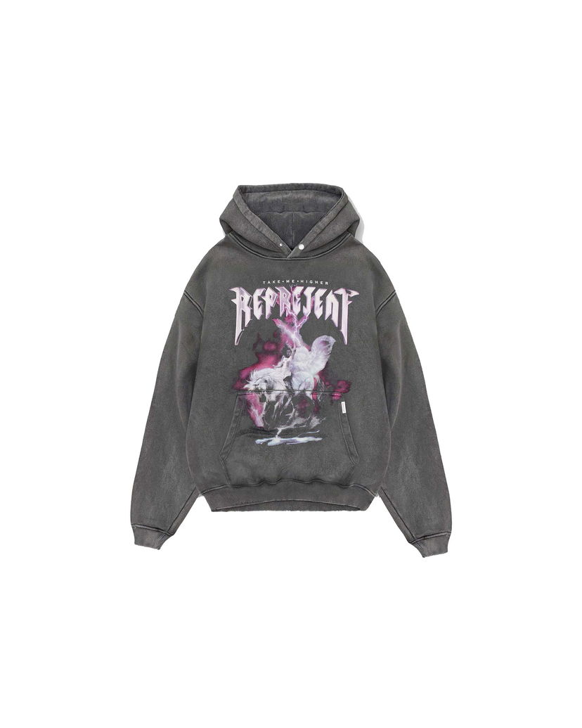 Суитчър Represent Clo Represent Take Me Higher Hoodie Vintage Grey Сиво | MH4018-20