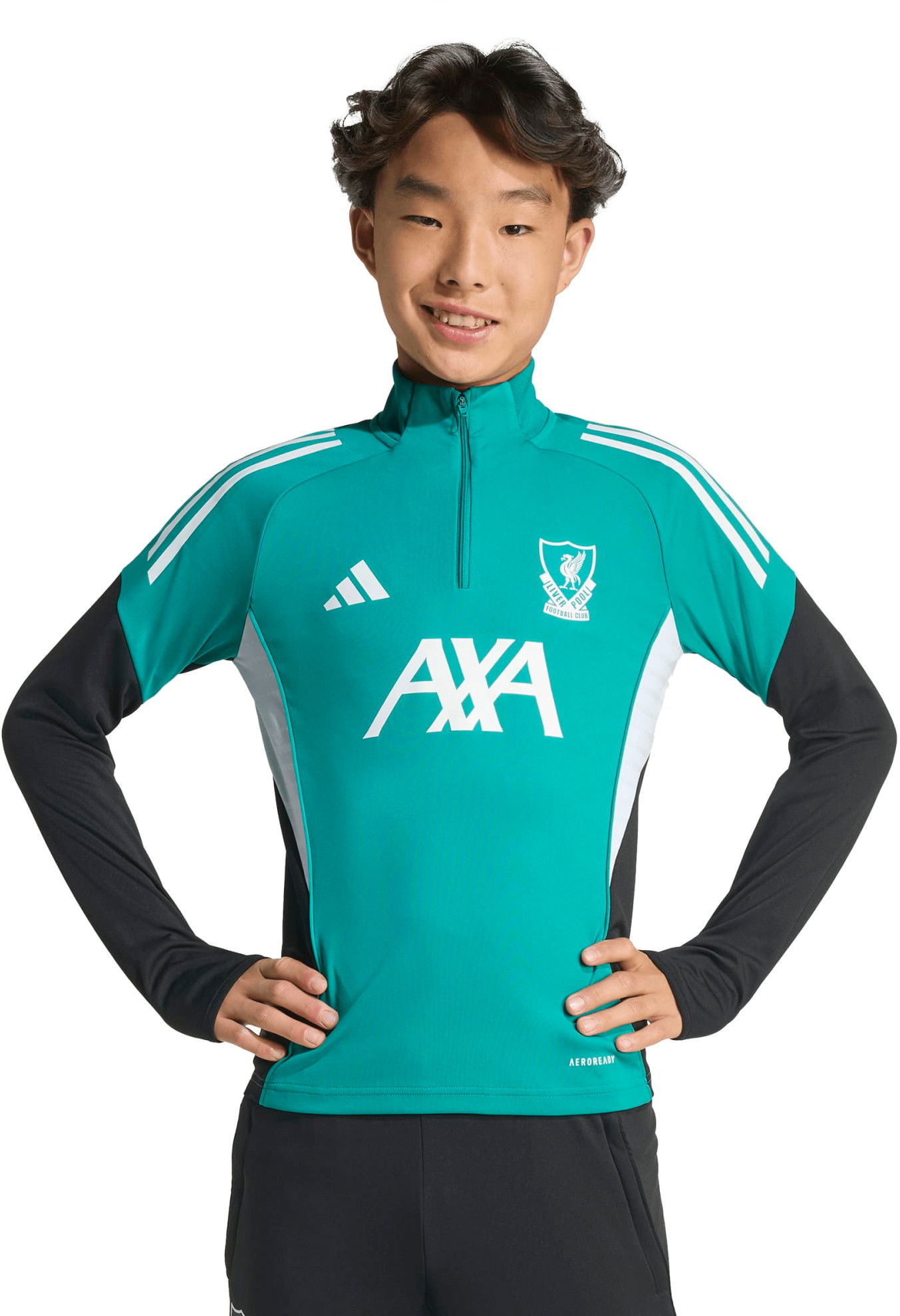 Суитчър adidas Originals Liverpool FC European Training Top 2025/26 Kids' Тюркоазено | jv9012, 1