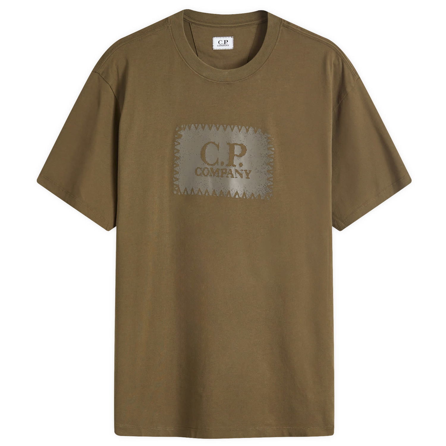 Тениска C.P. Company Logo Label T-Shirt Ivy Green Зелено | 17CMTS029A-005100W-683, 0