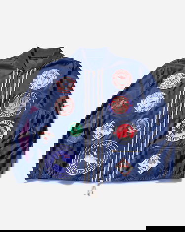 Яке бомбър Champion 60’s Souvenir Patchwork Campus Jacket Синьо | 221136 BS570, 0