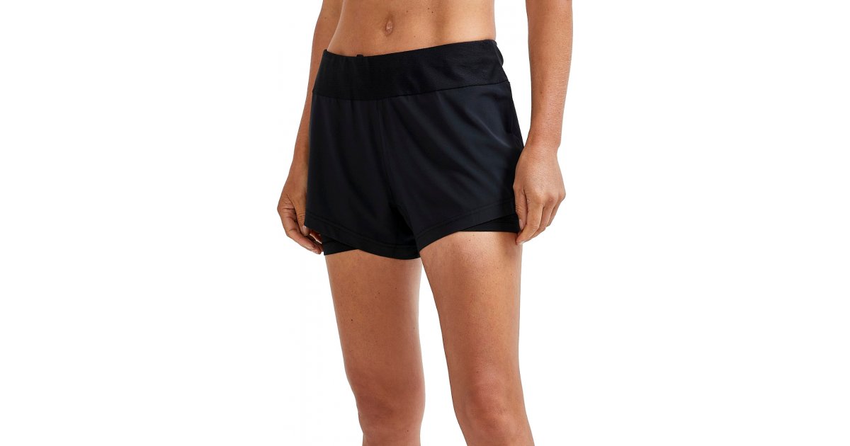 Къси панталони Craft Women's Running Shorts With Built-in Tights Черно | 1910722-999000, 1