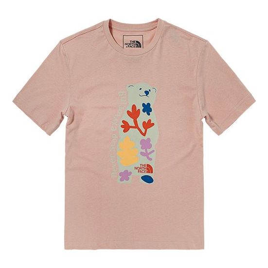 Тениска The North Face Floral Graphic T-Shirt Розово | NF0A4UDM-UBF