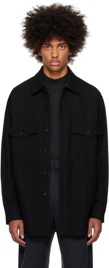 Риза LEMAIRE Lemaire Two Pockets Overshirt Черно | OV1001 LF608, 0